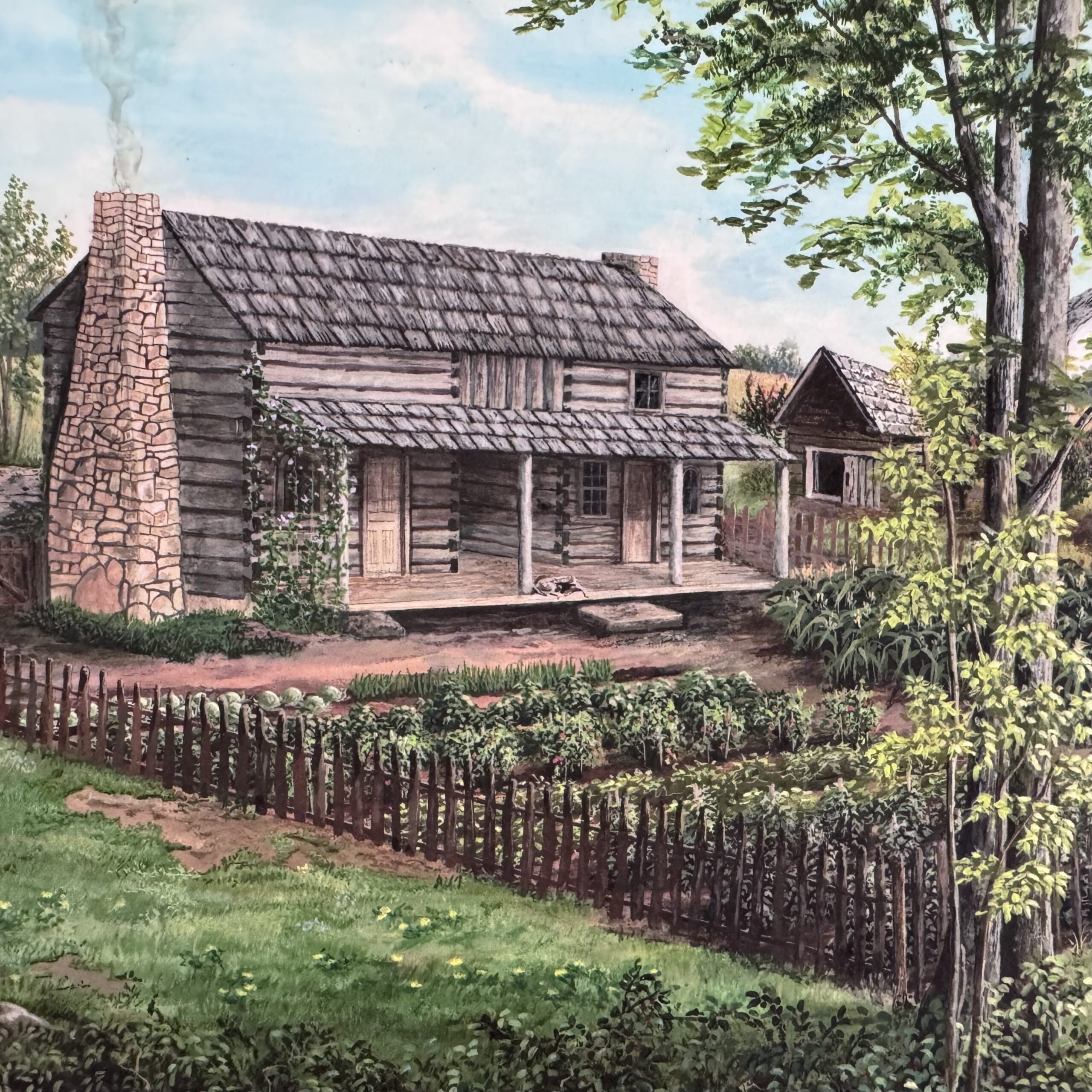 Mahala's Cabin Matted Print - Image 3