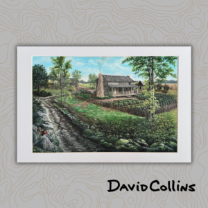 Mahala's Cabin Matted Print
