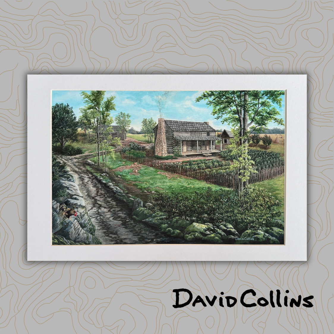 Mahala's Cabin Matted Print - Image 2