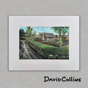 Mahala's Cabin Matted Print